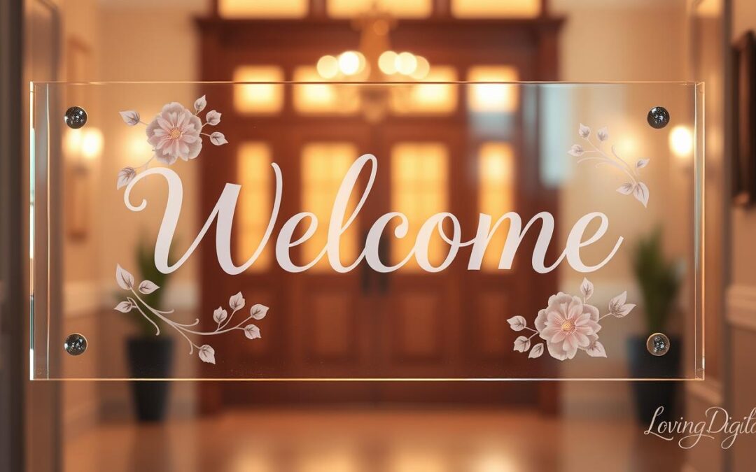 Acrylic Welcome Sign