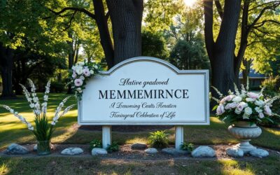 Funeral Welcome Sign – Remembering The Life Of